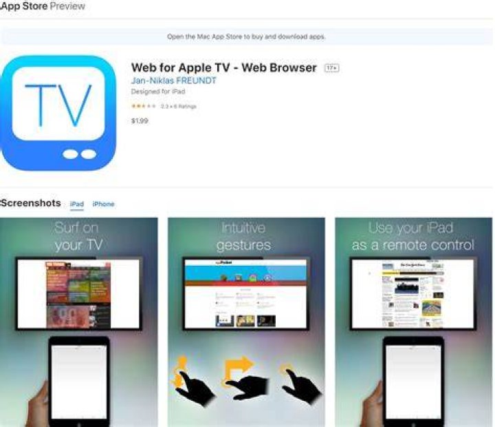 Can I use a browser on Apple TV?
