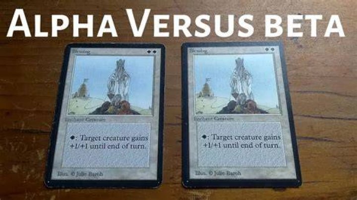 How can you tell the difference between alpha and beta MTG?