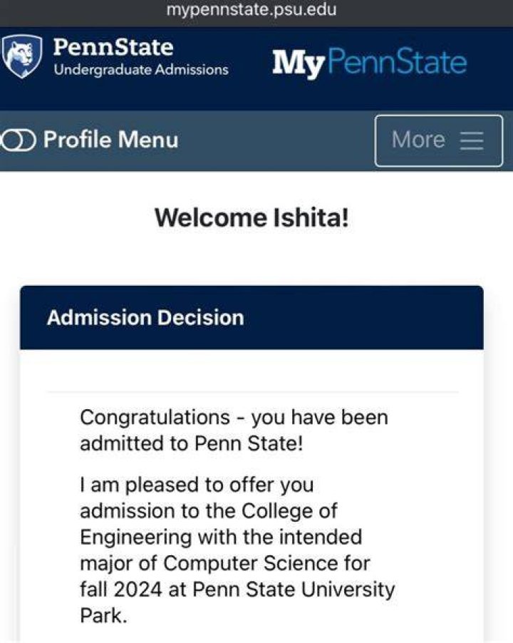 How long does Penn State take to review applications?