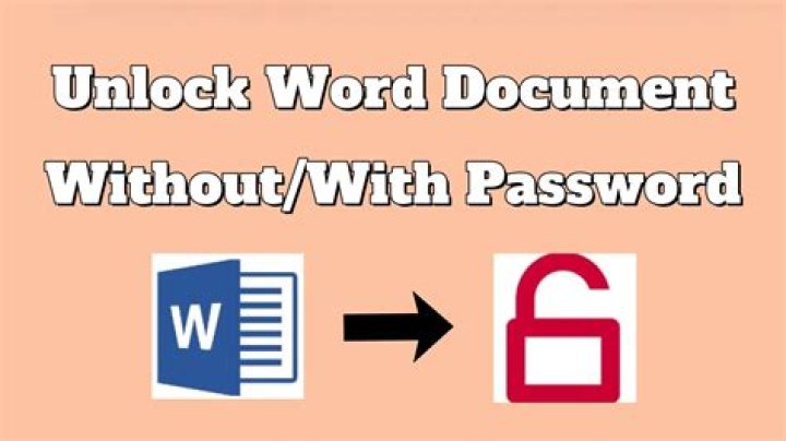 Is there a way to unlock a Word document?