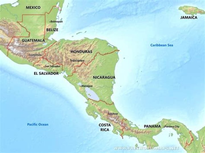 Where is Central America located?